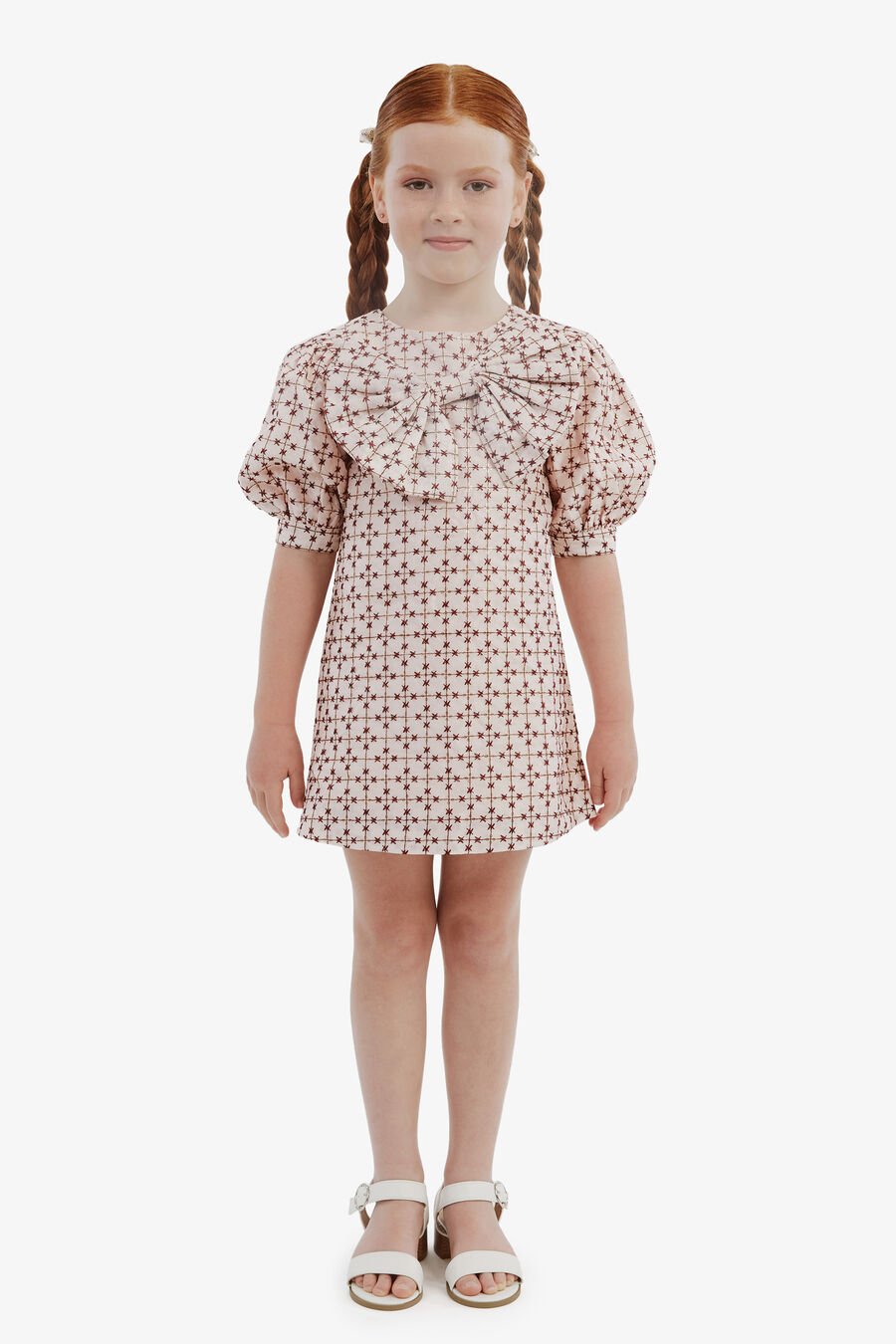 NOVELLA MINI DRESS in colour BEIGE STAR