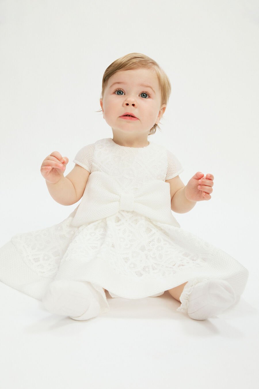 AVA STARLET DRESS in colour Ivory