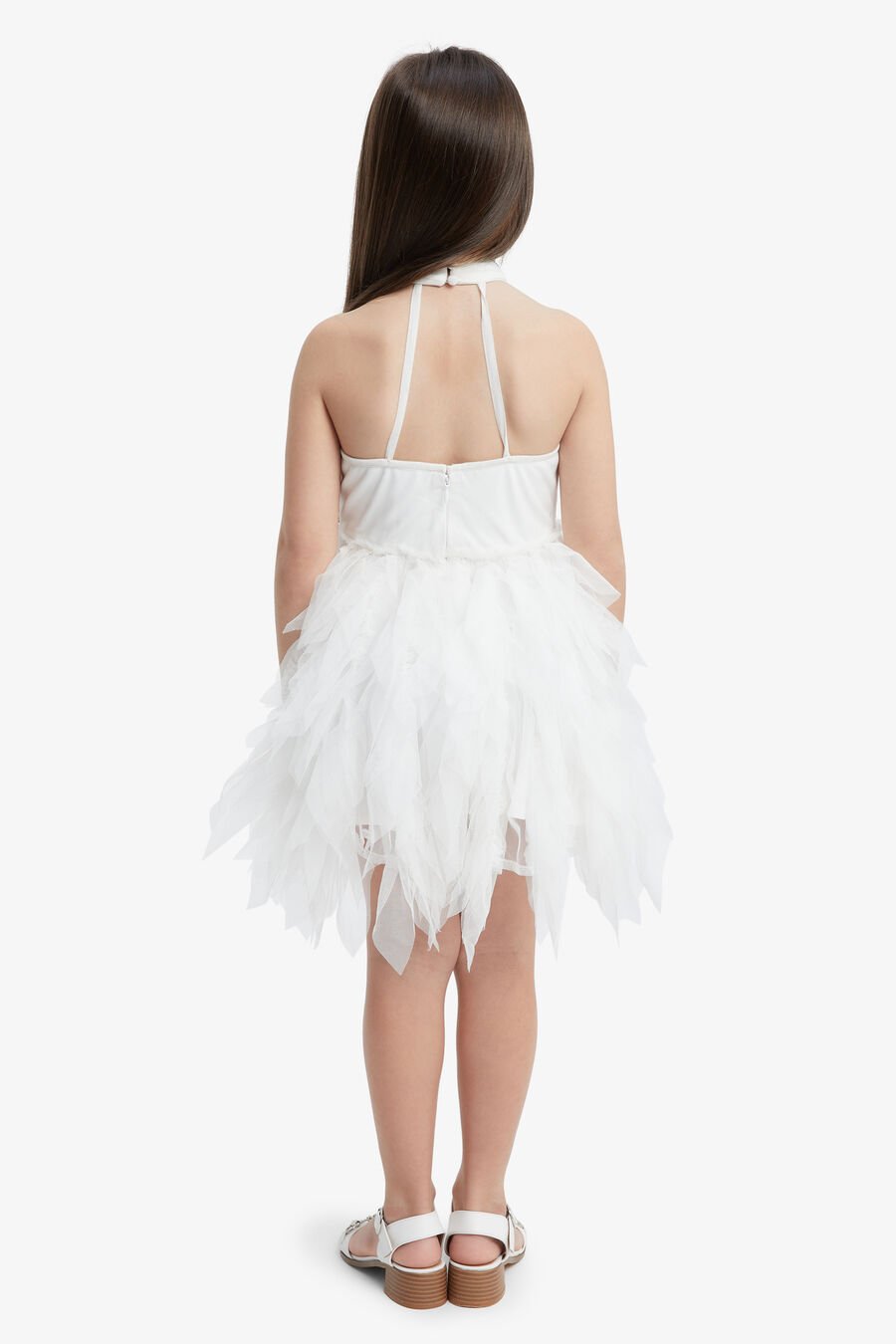 SYLVIE BEADED DRESS in colour IVORY