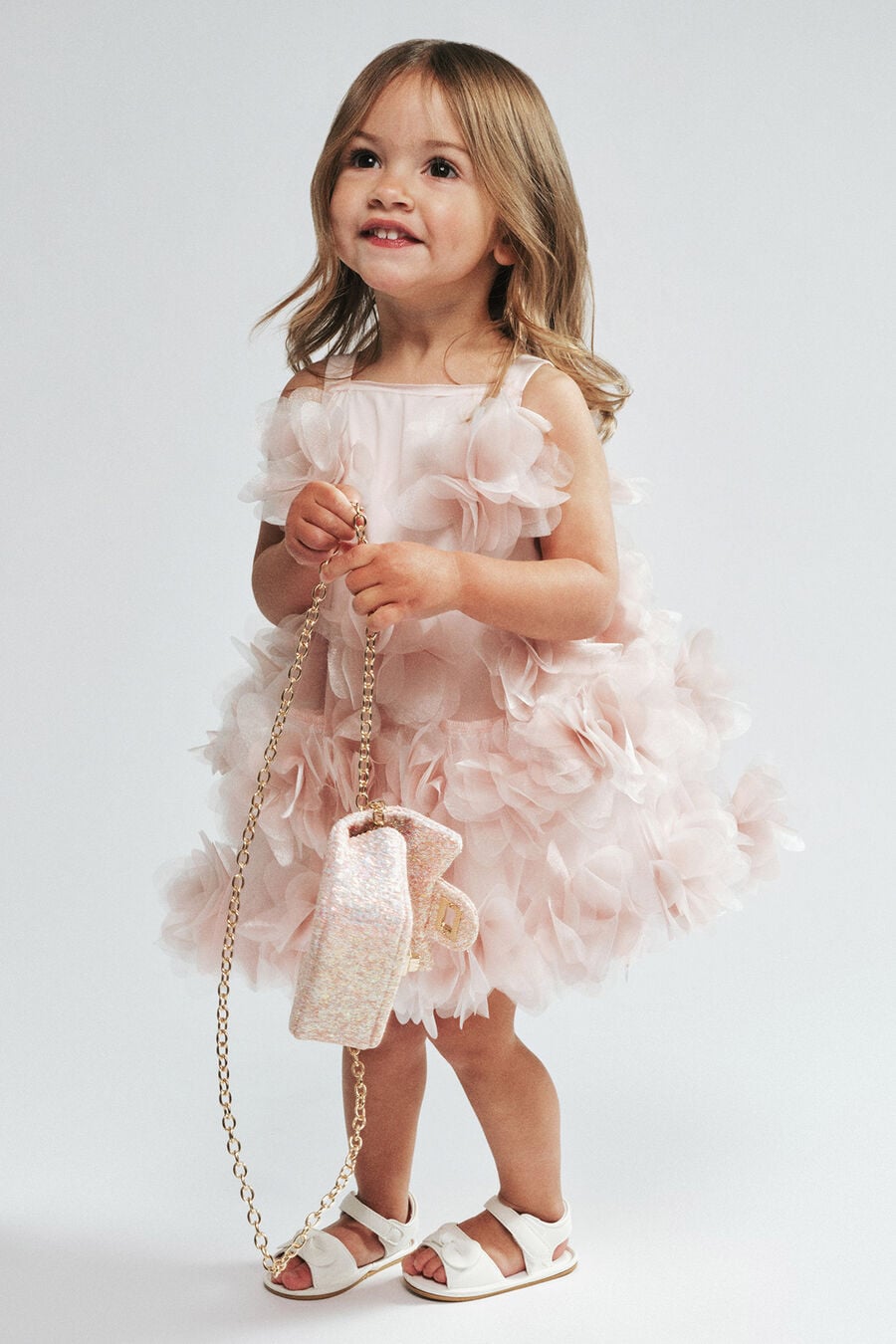 VANESSA MINI DRESS in colour Soft Pink