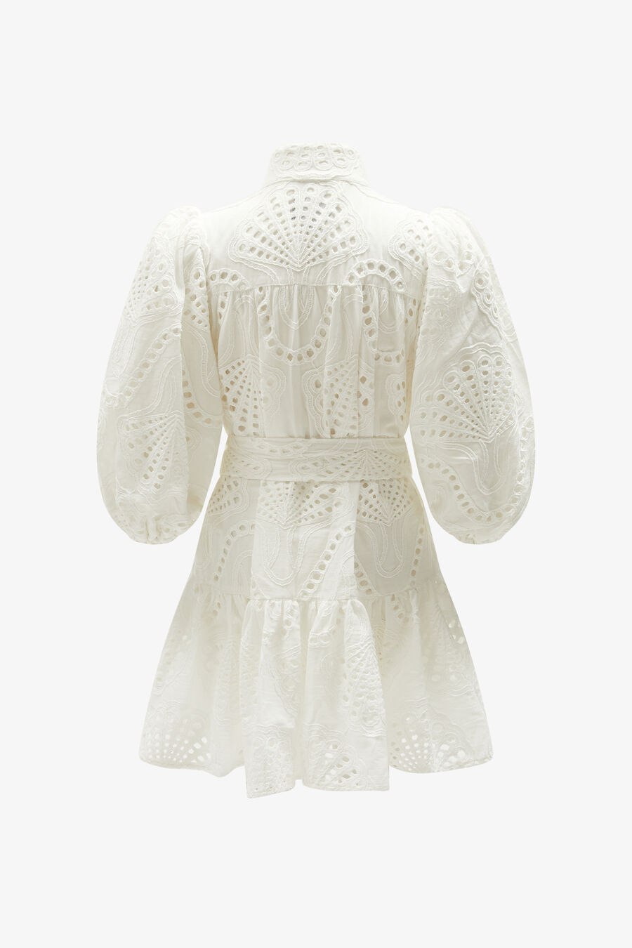 ASHA MINI SHIRT DRESS in colour ORCHIDWHT
