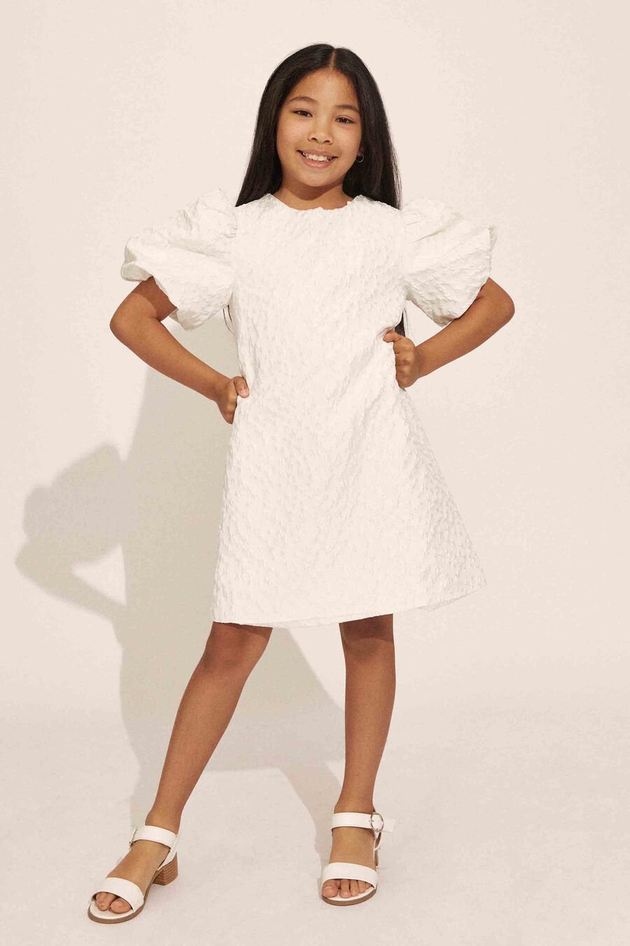 GISELLE MINI DRESS in colour IVORY