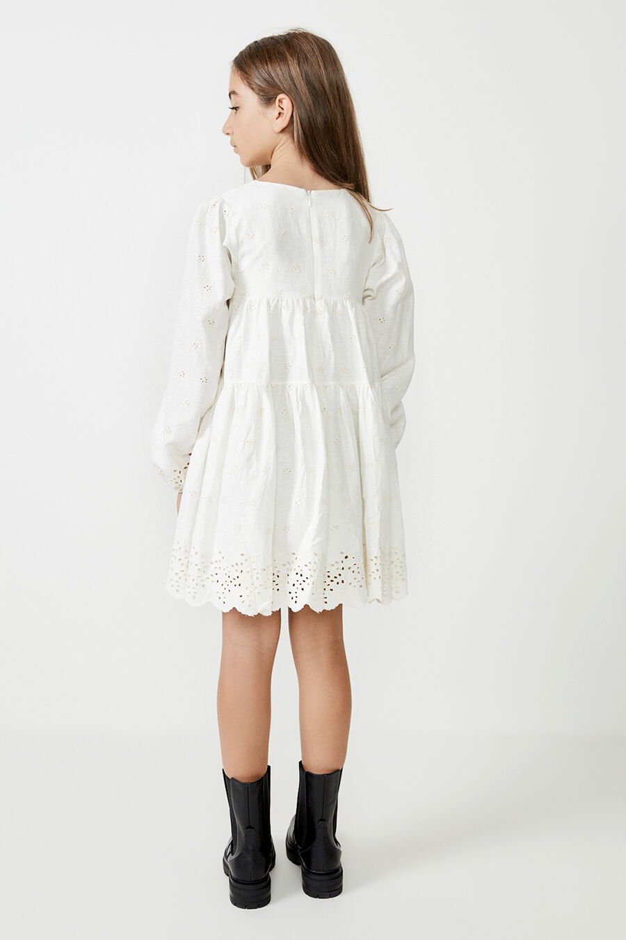 ARIANNA MINI DRESS in colour IVORY