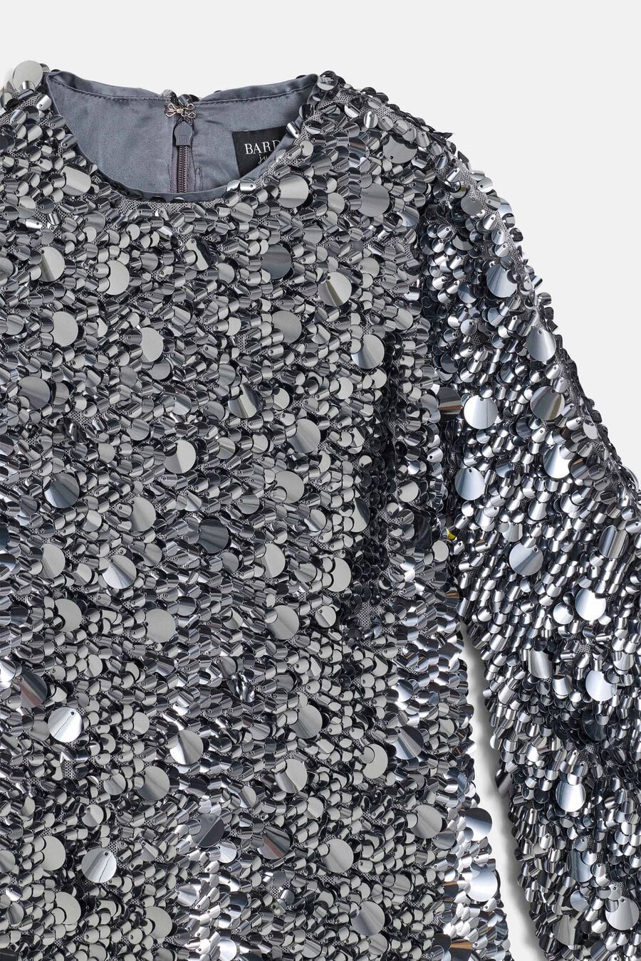 ARIA SEQUIN DRESS in colour Silver Grey
