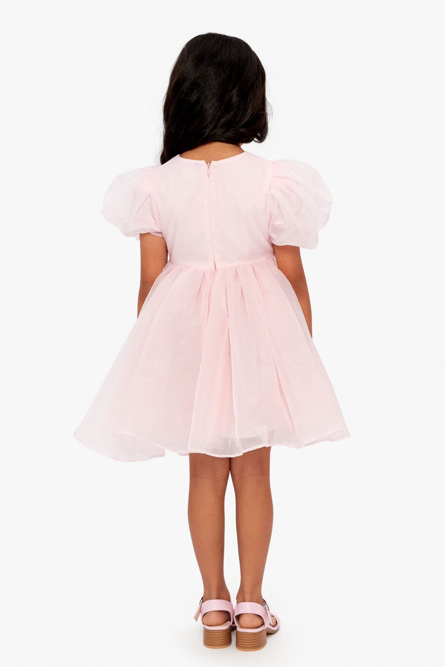 JULIET ORGANZA MINI DRESS in colour BLISS PINK