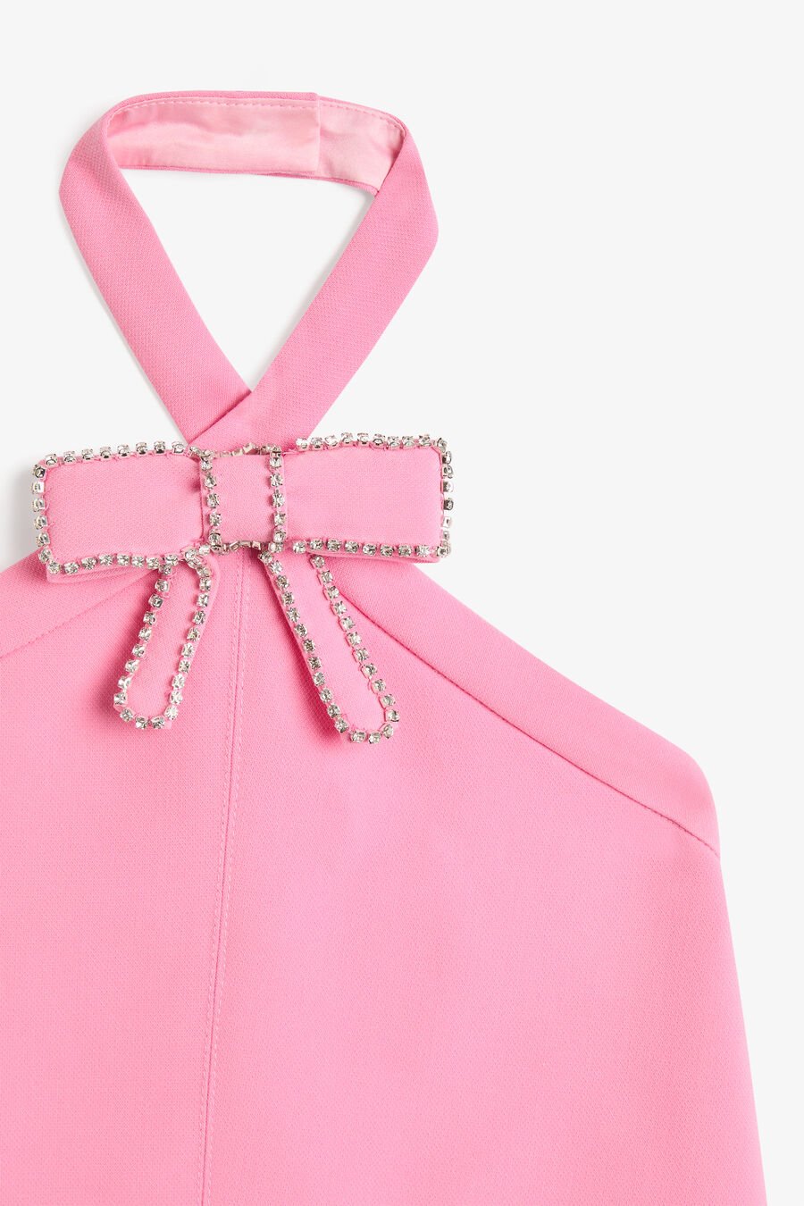 TIFFANY DIAMANTE MINI DRESS in colour Pink