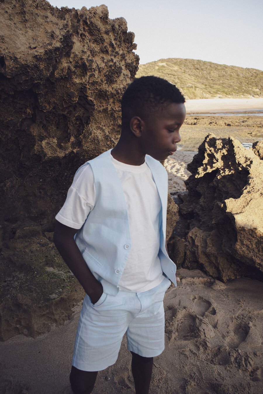 CHARLES SHORT in colour BLUE BAY