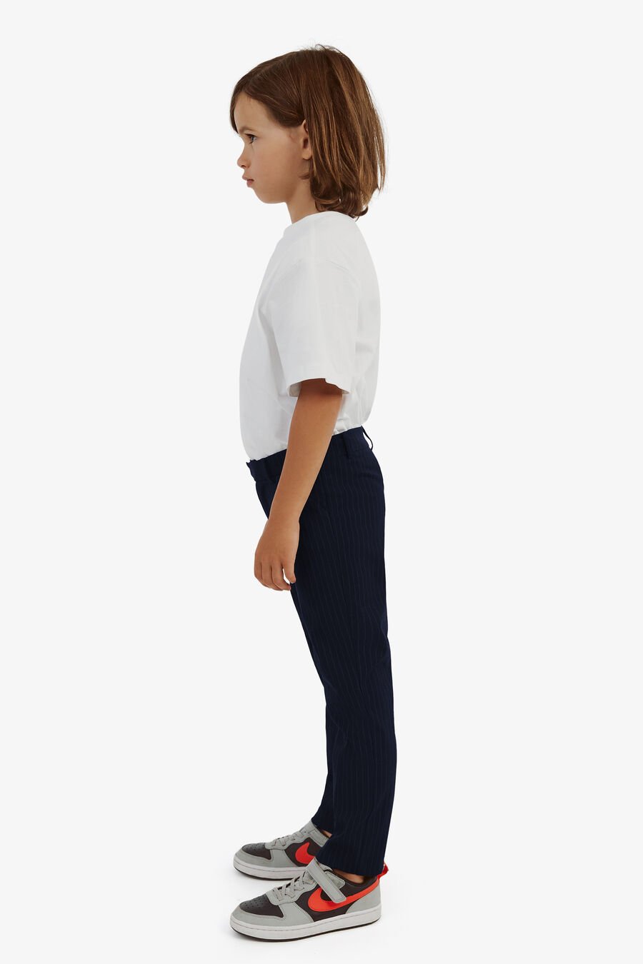CHARLES PIN STRIPED PANT in colour Navy Pinstripe