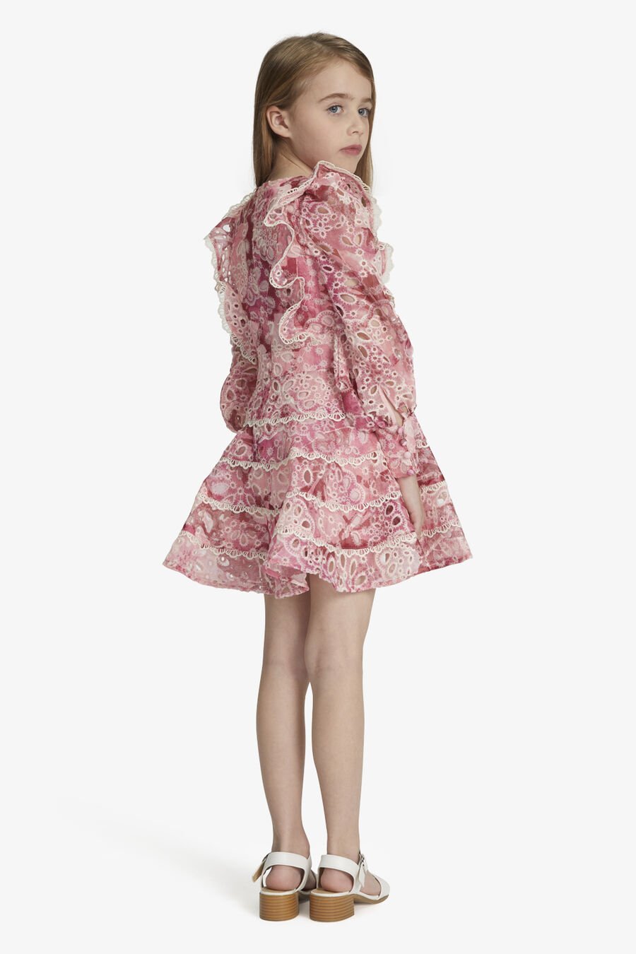 ODETTE MINI DRESS in colour Pink Garden