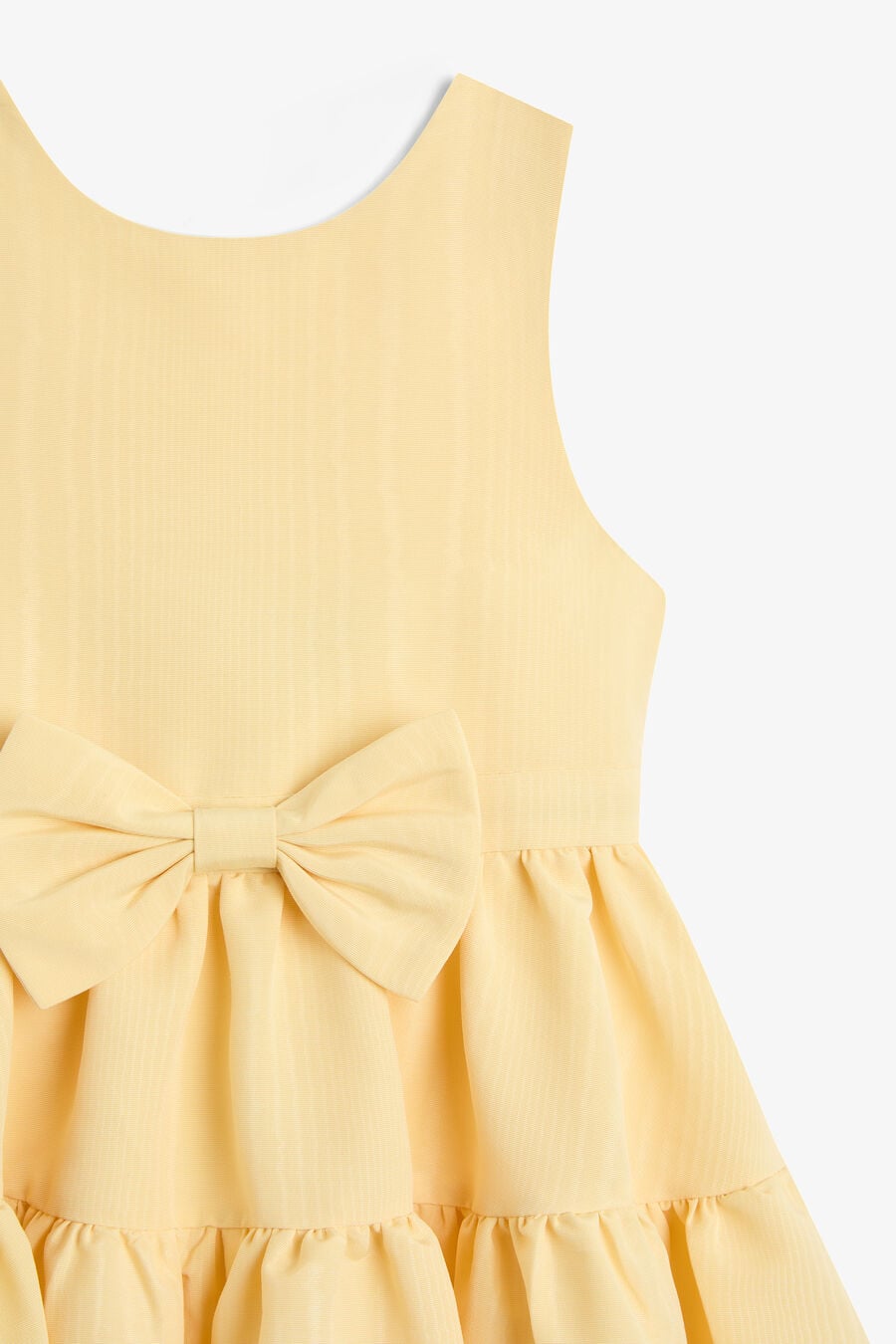 ZAIDA MINI BOW DRESS in colour Lemon