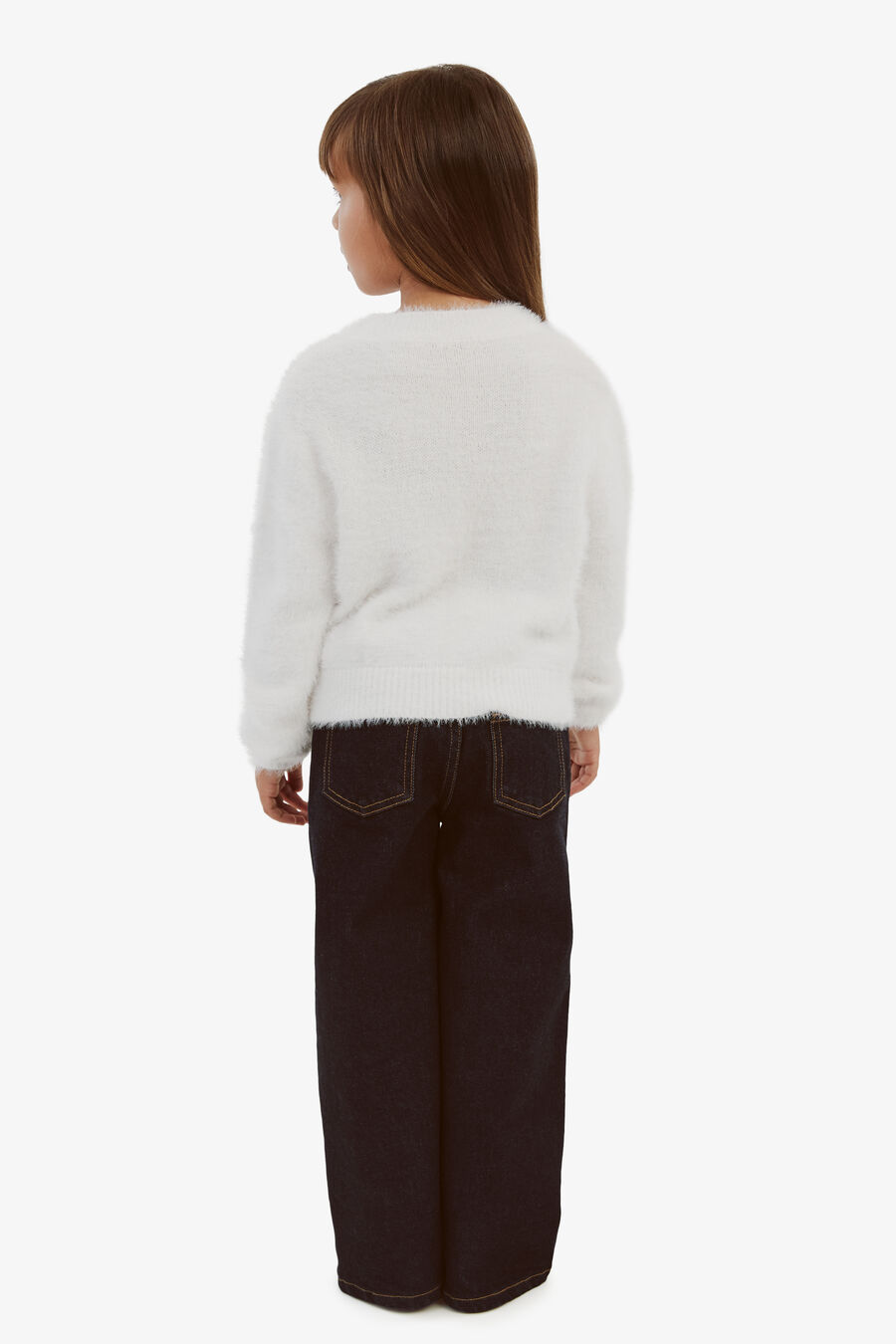 OPHELIA ROSETTE TOP in colour IVORY