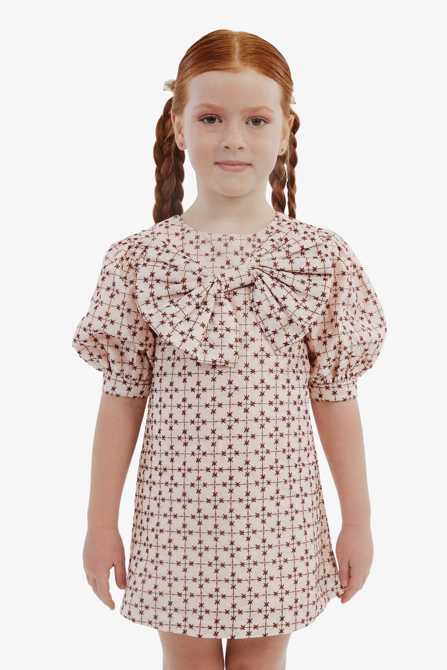 NOVELLA MINI DRESS in colour BEIGE STAR