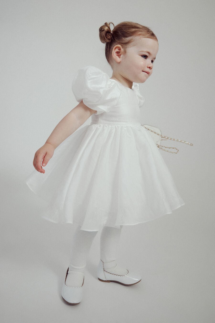 JULIET MINI DRESS in colour ORCHIDWHT