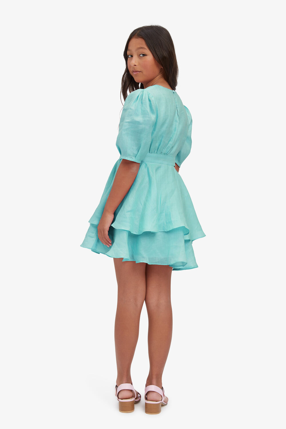 GIRLS MAIA MINI DRESS in colour CLEARWATER
