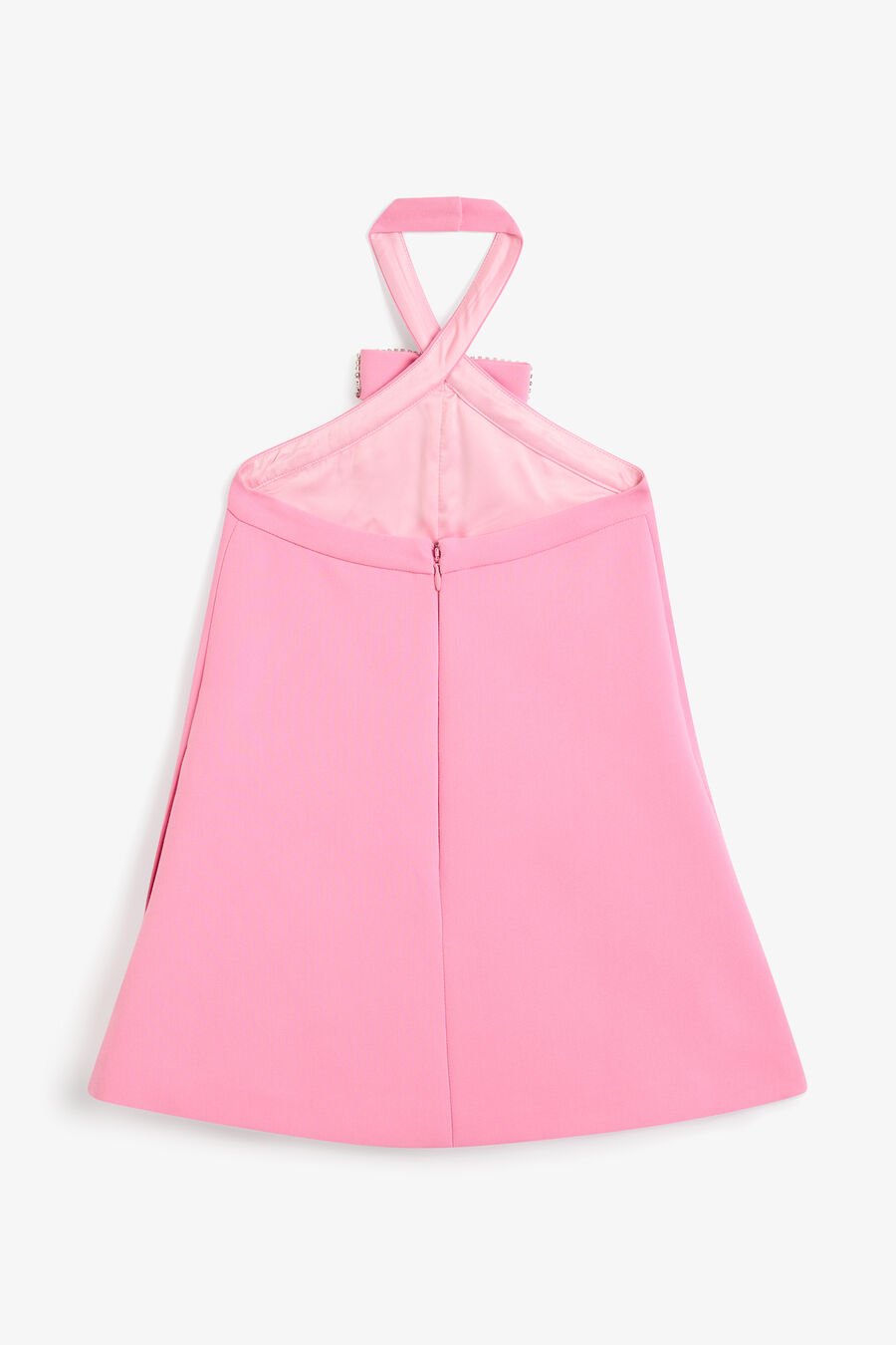 TIFFANY DIAMANTE MINI DRESS in colour Pink