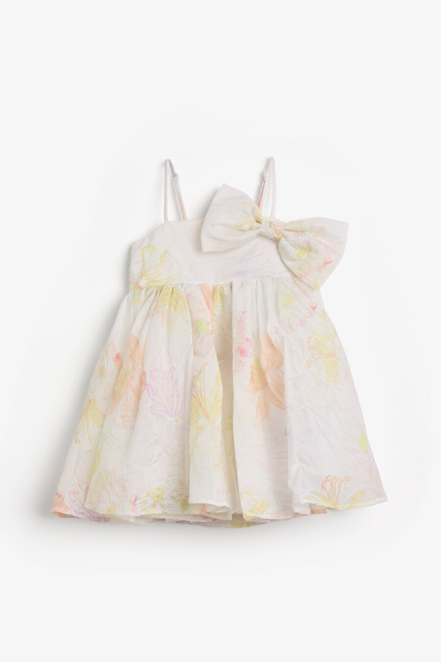 ANAIS MINI BOW DRESS in colour White