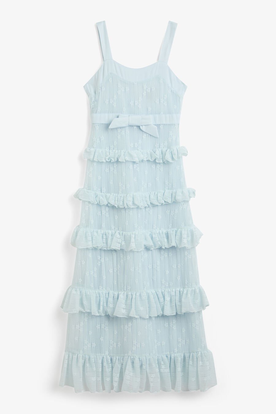 ALICIA TIERED MAXI DRESS in colour Blue