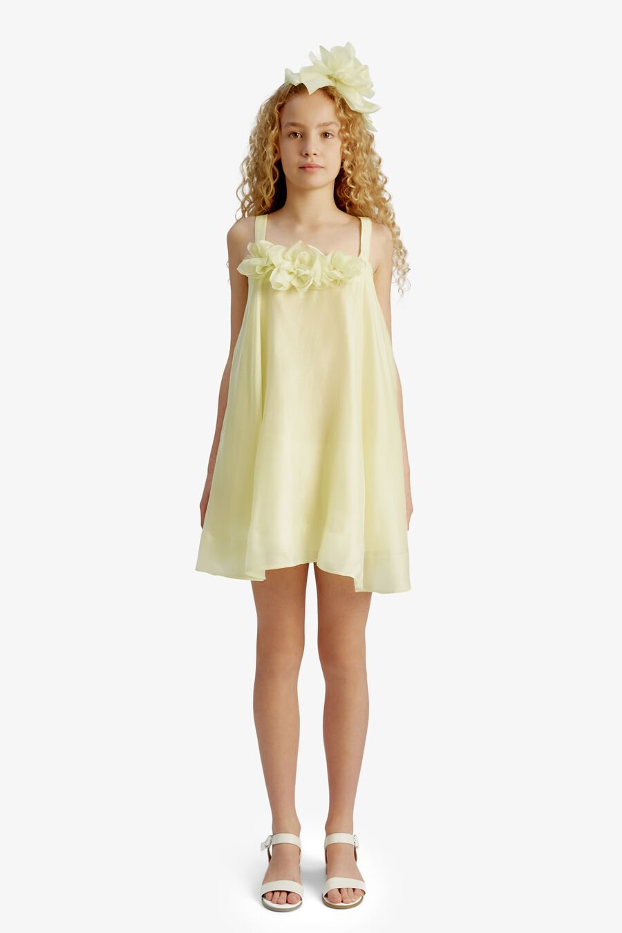 CECILIA MINI DRESS in colour Canary Yellow