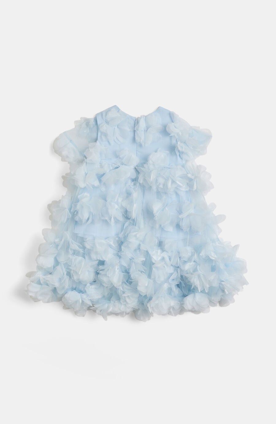 Girls Organza Flower Tiered Dress