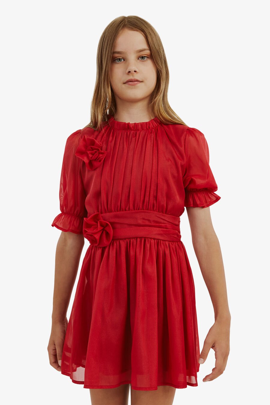 MERCER MINI DRESS in colour DEEP RED