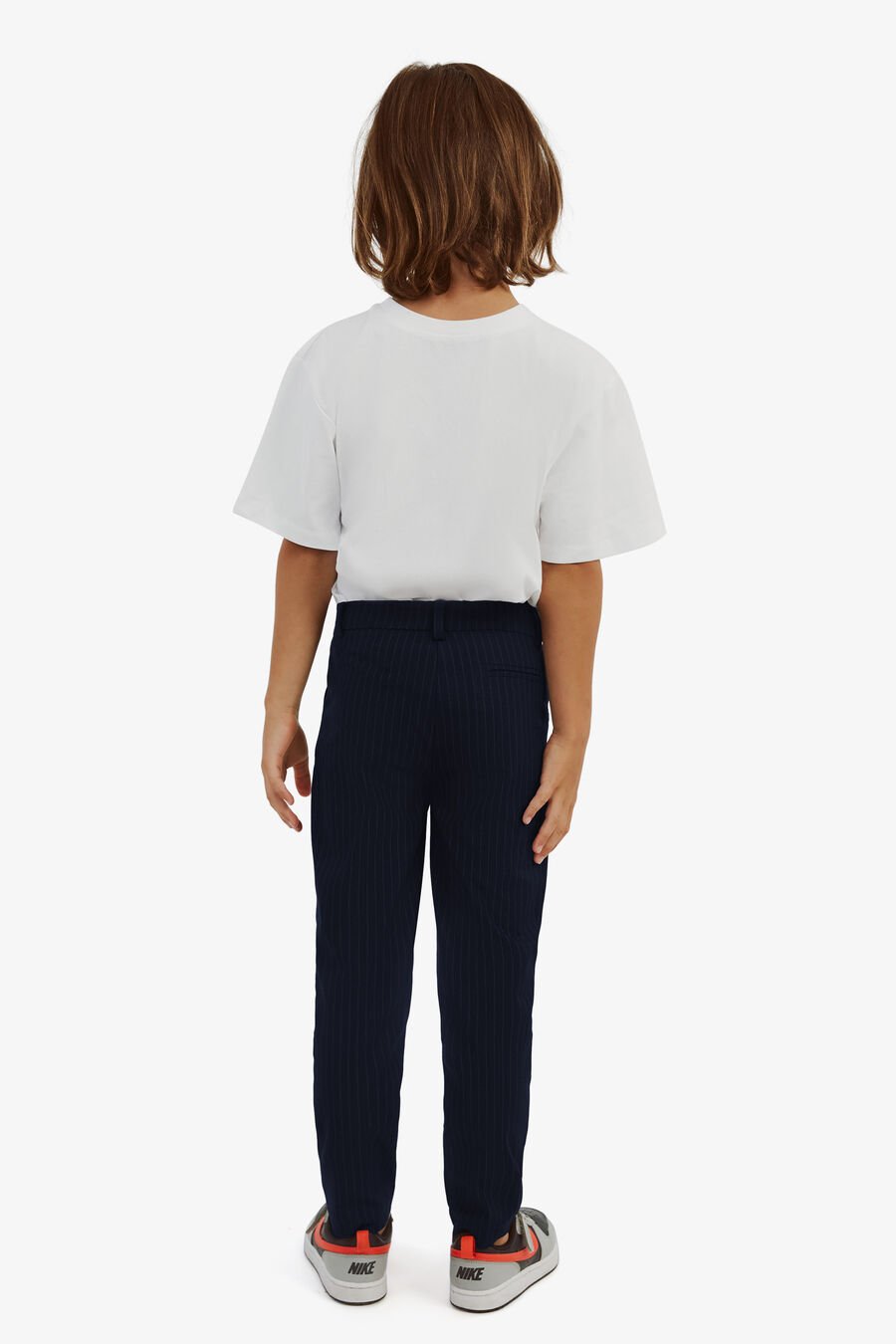 CHARLES PIN STRIPED PANT in colour Navy Pinstripe