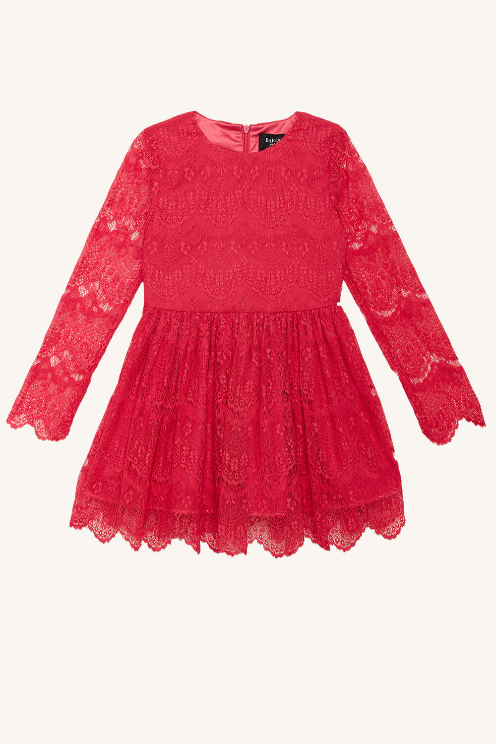 Tween Girl Gertrude Lace Dress in Pink