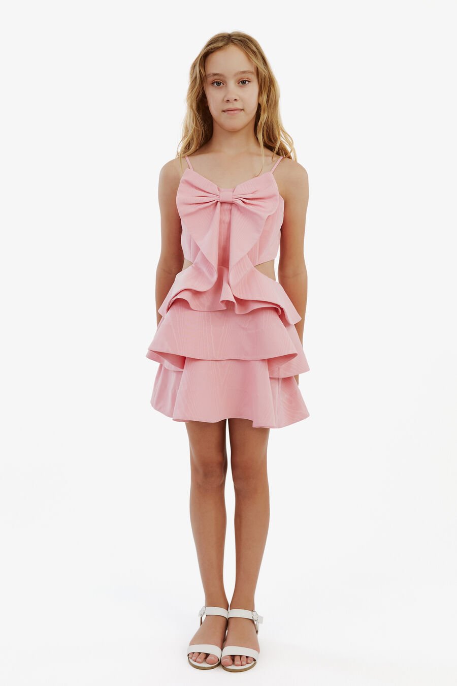 TULIP BOW DRESS in colour Bliss Pink