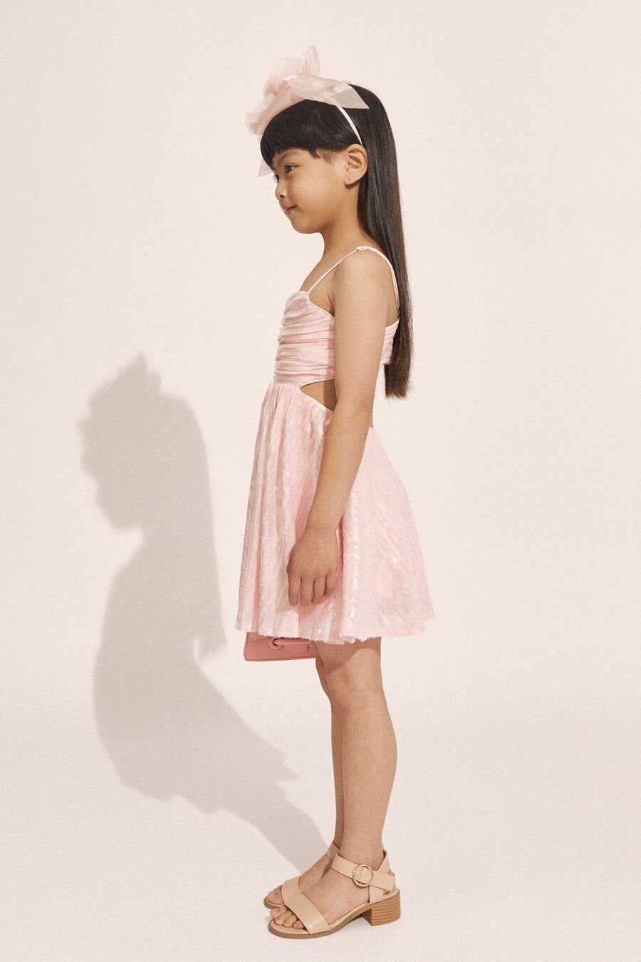 ZARELA SEQUIN DRESS in colour BLISS PINK