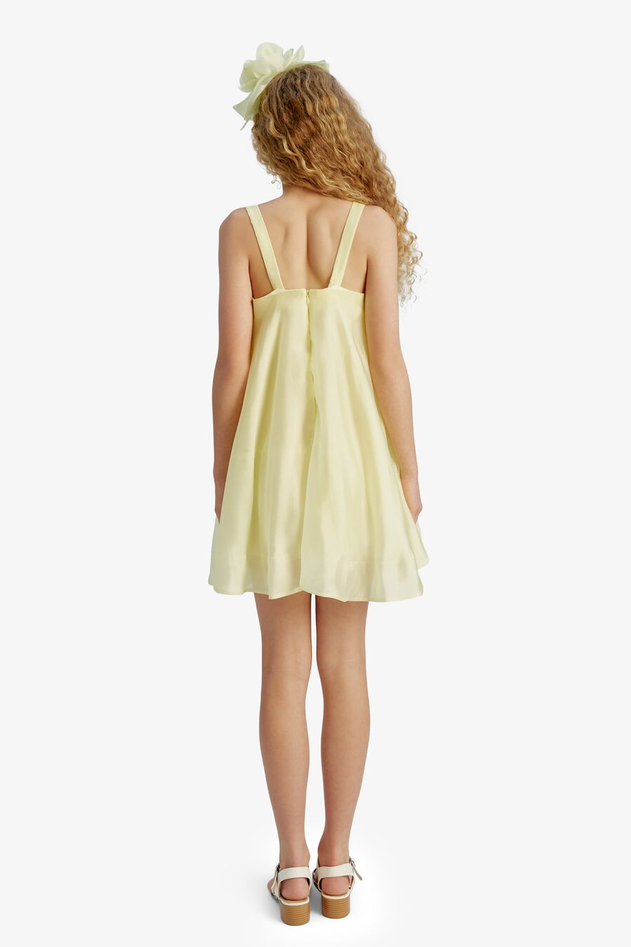 CECILIA MINI DRESS in colour Canary Yellow