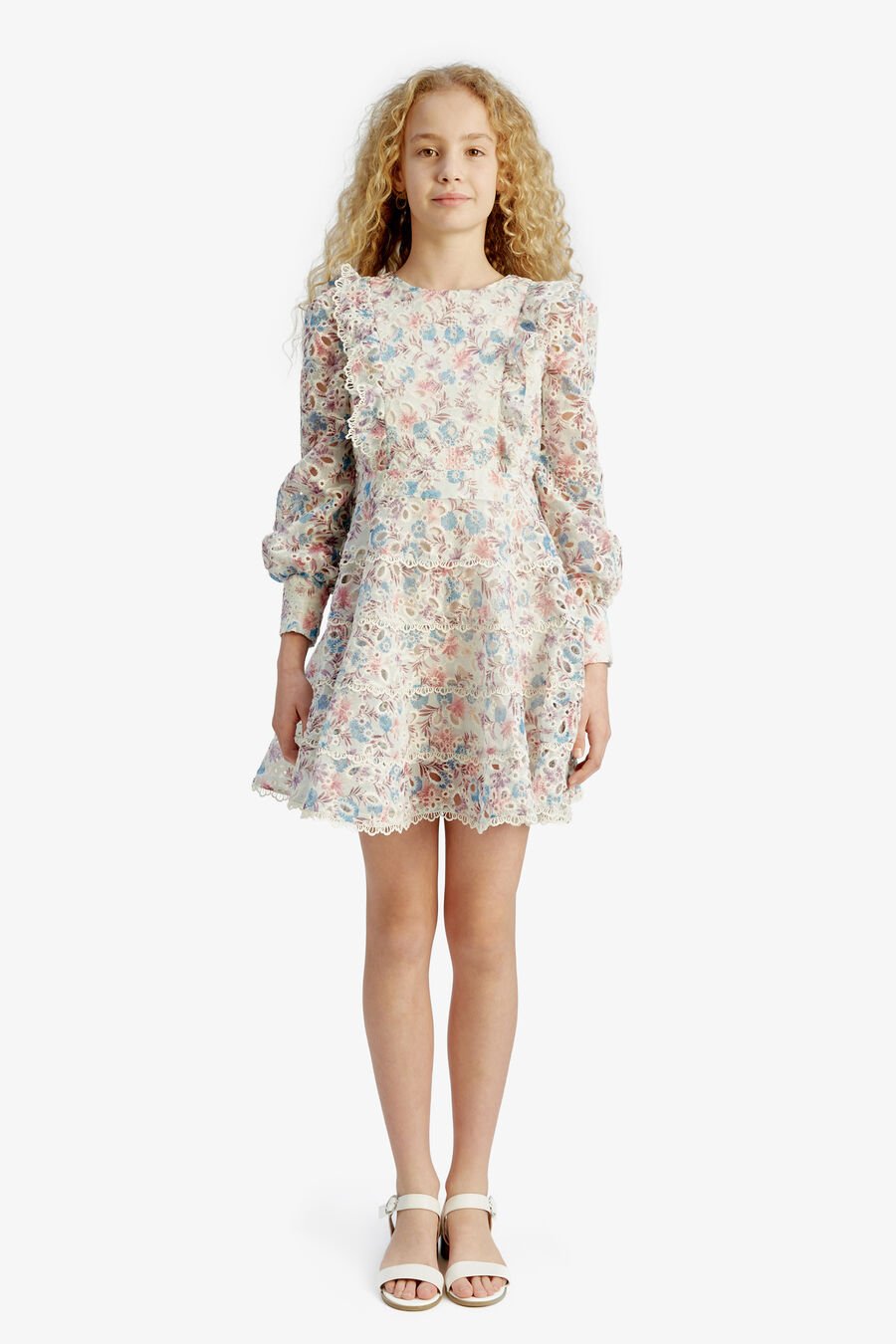 MILEY MINI DRESS in colour Bluepink Floral