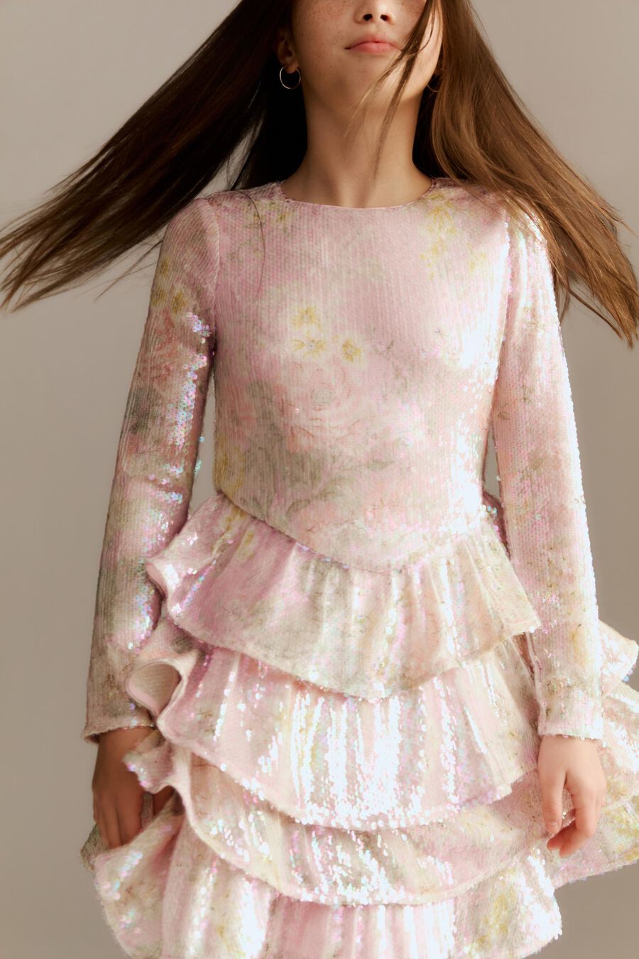 Girls Abby Sequin Mini Dress