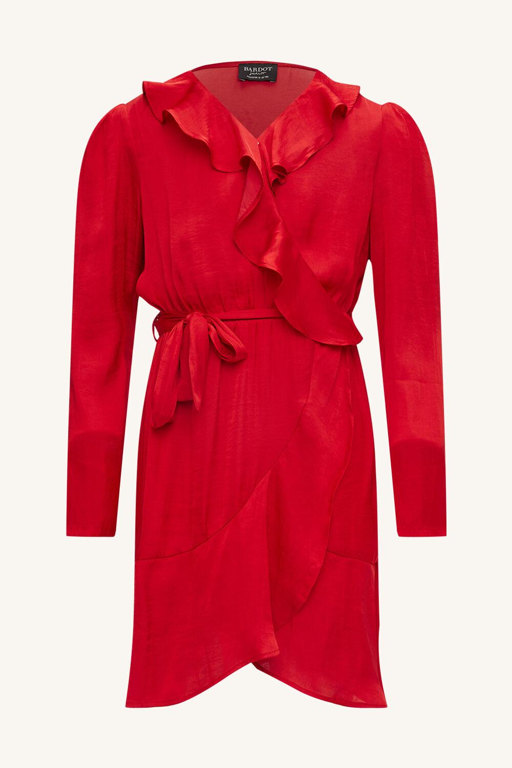GIRLS WINONA WRAP DRESS in colour FIESTA