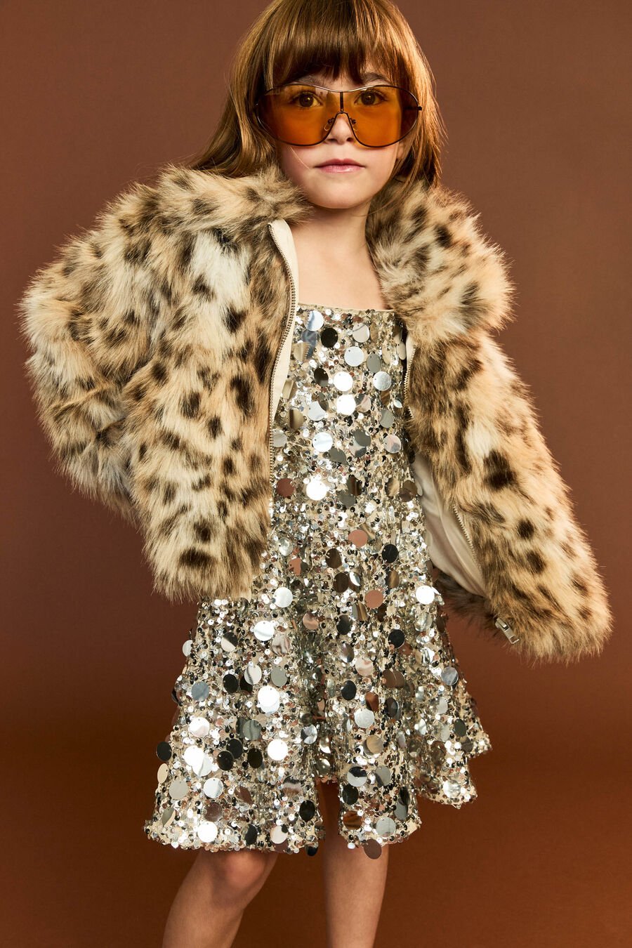 TIA SEQUIN HALTER DRESS in colour SILVER