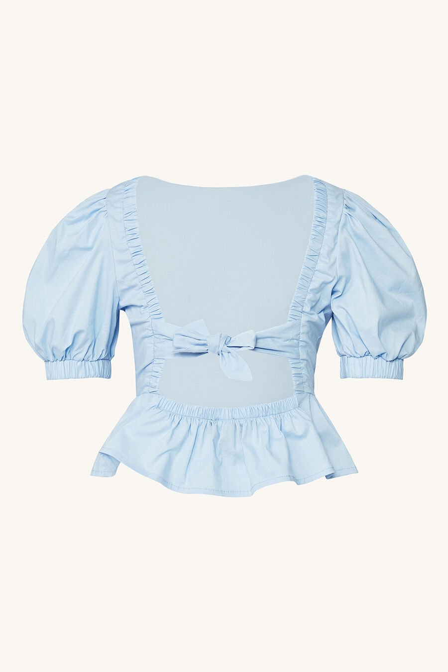 GIRLS ELSA PEPLUM POPLIN TOP