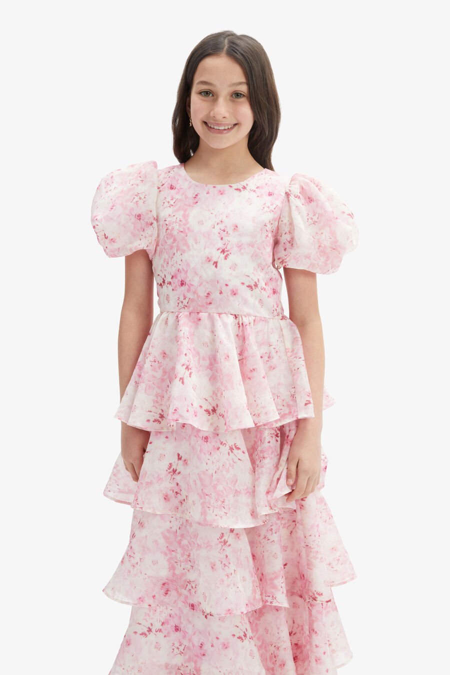 LENNY MAXI  DRESS in colour Pink Floral