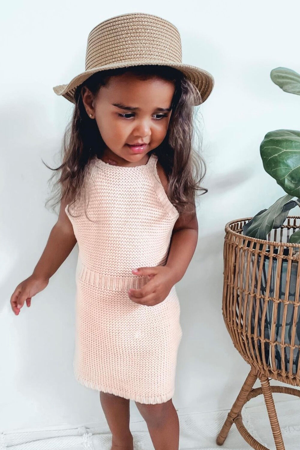Baby girl new arrivals knitted dress