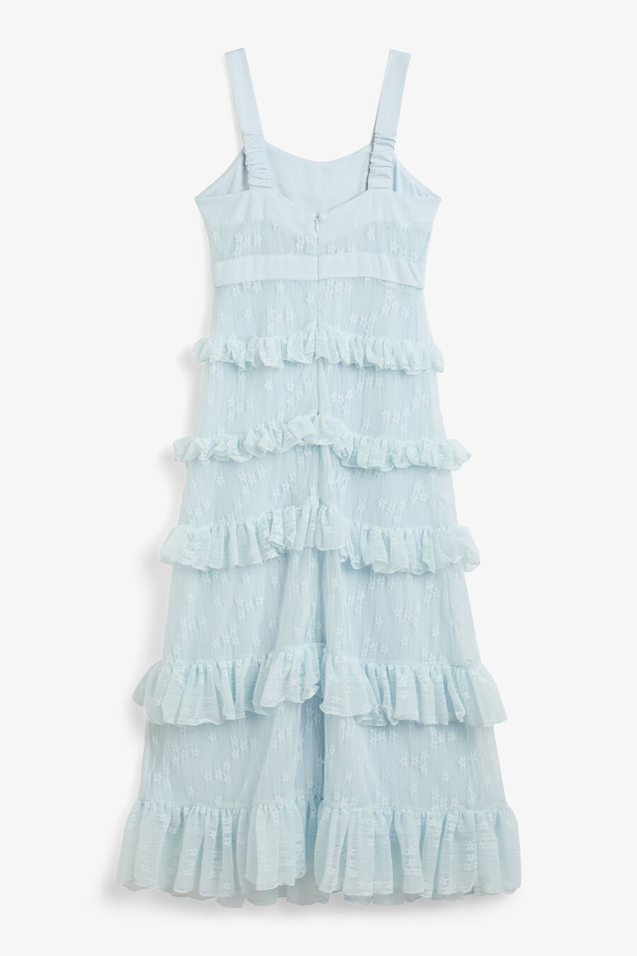 ALICIA TIERED MAXI DRESS in colour Blue