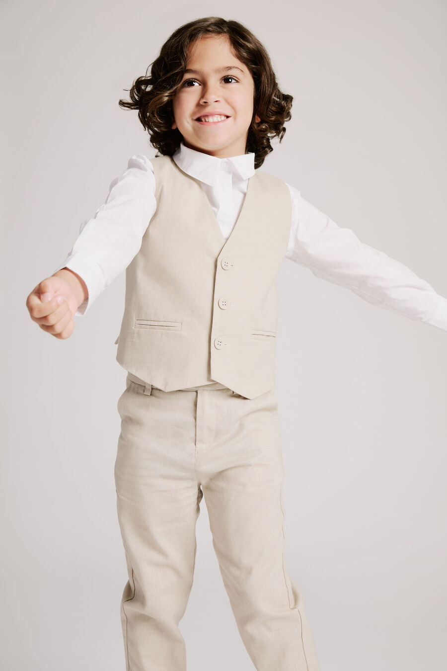 CHARLES PANT in colour SANDSHELL