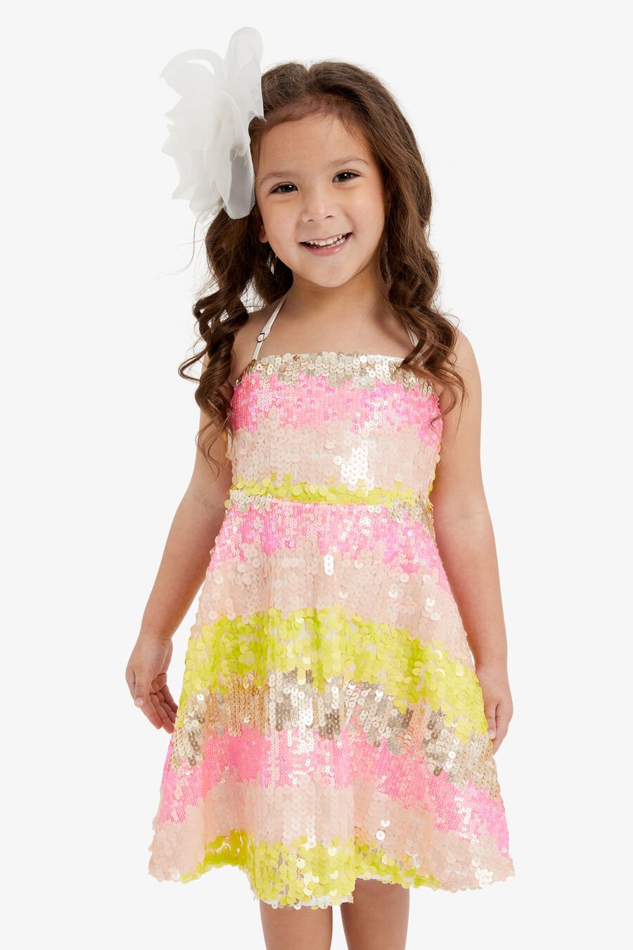 HALINA FLOWER HEADBAND in colour ORCHIDWHT