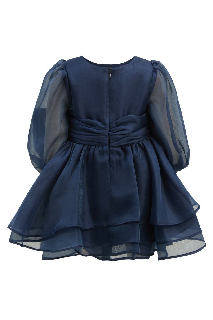 ENYA ORGANZA MINI DRESS in colour NAVY