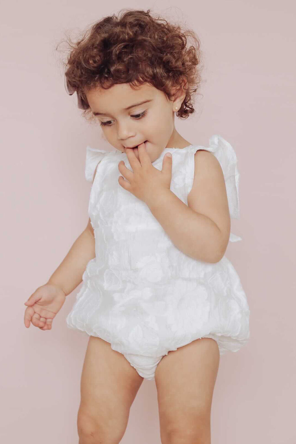 Baby girl wedding romper hot sale