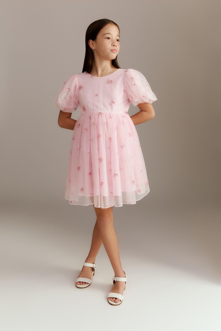 Girls Rhea Tulle Mini Dress