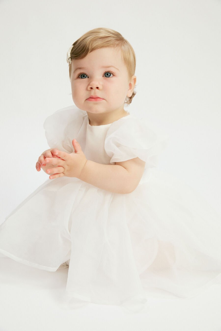 JULIET ORGANZA MINI DRESS in colour ORCHIDWHT