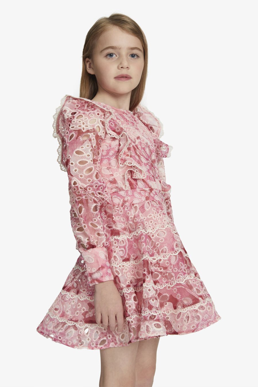 ODETTE MINI DRESS in colour Pink Garden