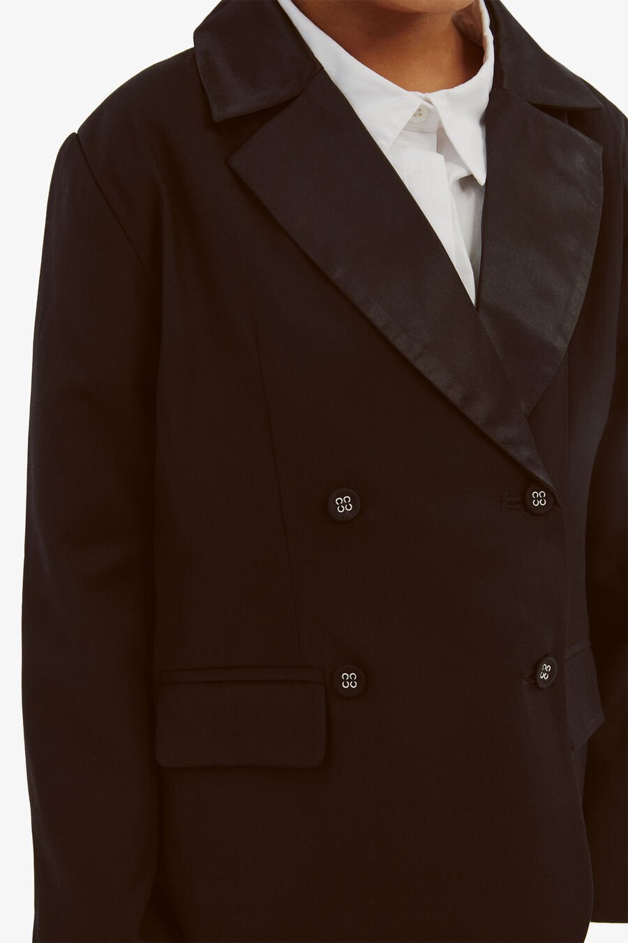 TIMOTEE DOUBLE BREASTED BLAZER in colour BLACK