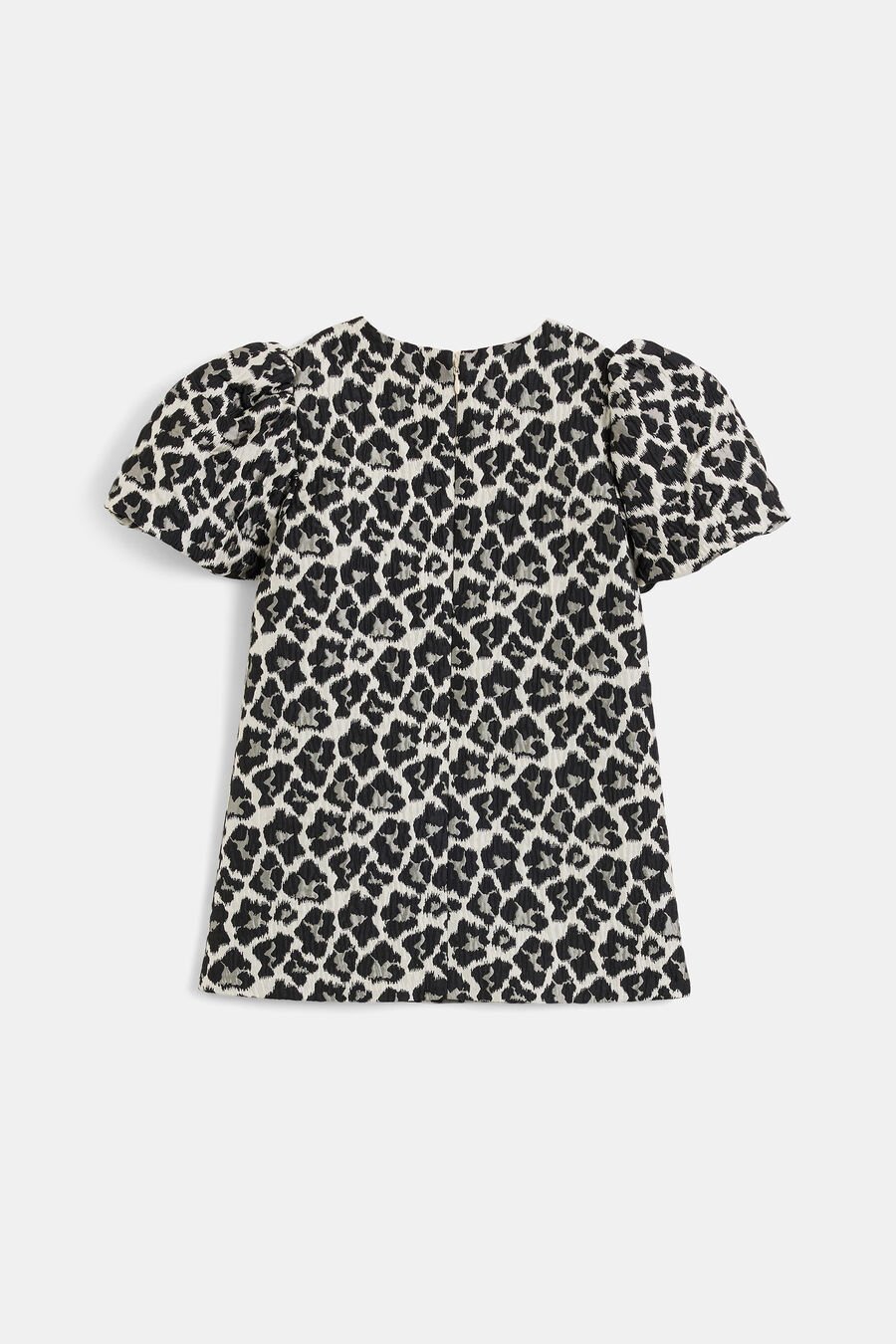 ZAYLA LEOPARD MINI DRESS in colour Black