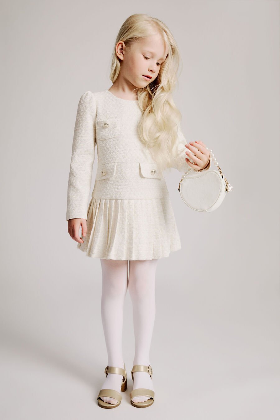 Girls Renee Boucle Dress