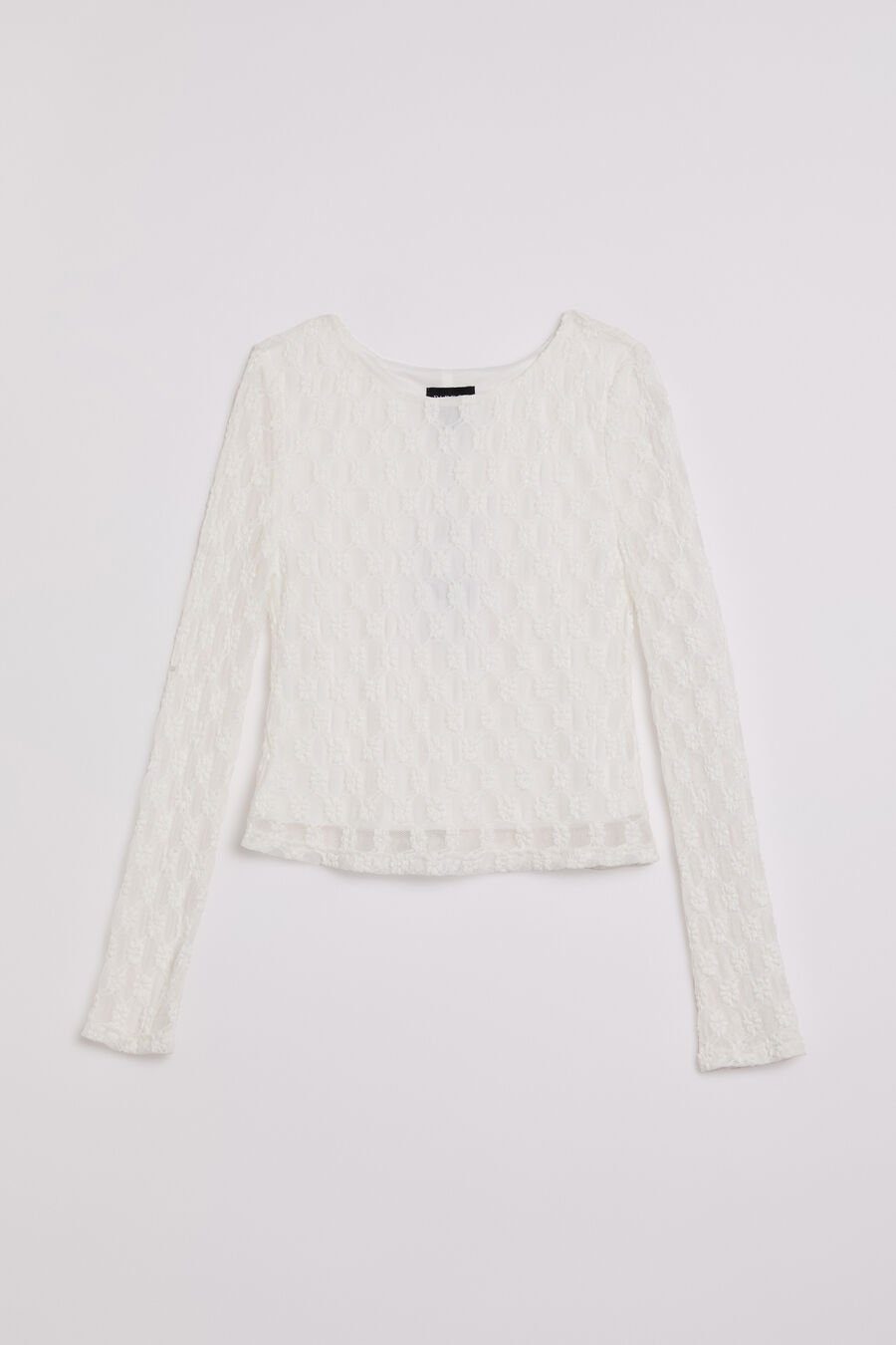 ADONI LONG SLEEVE TOP in colour ORCHIDWHT