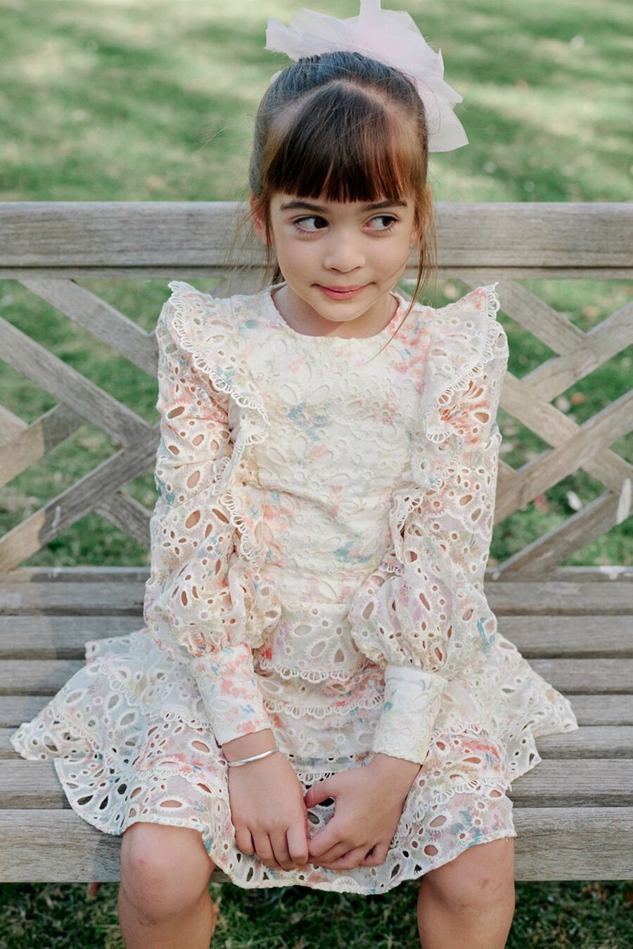 MILEY MINI DRESS in colour GARDEN FL