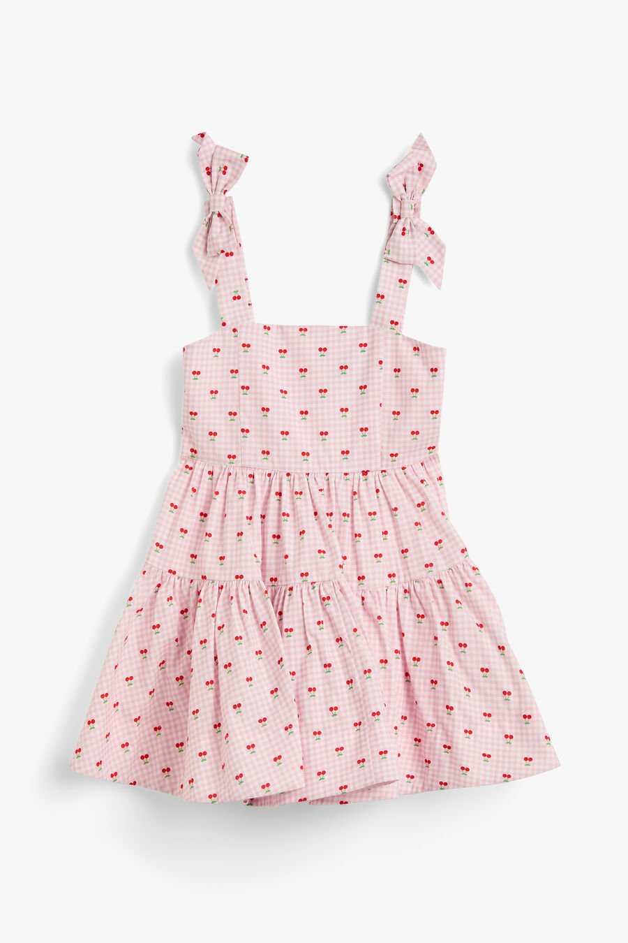 SUKI CHERRY MINI DRESS in colour Pink